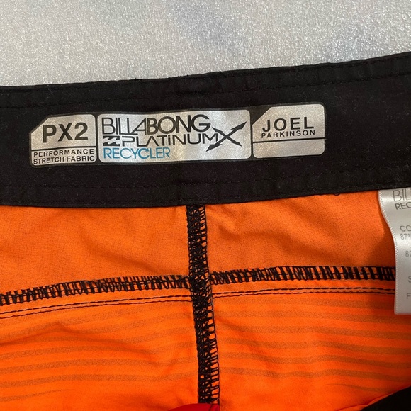 Billabong Orange and Black Board Shorts - Picture 2 of 8